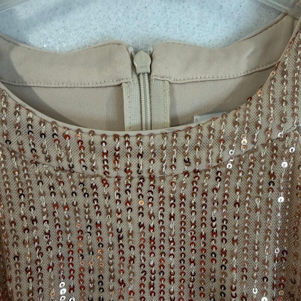 Gold Sequin Halter Dress Women’s 2XL Sleeveless Formal Bbonlinedress - Picture 6 of 10